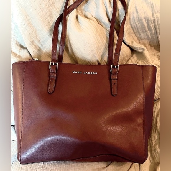Marc Jacobs Purple Leather Tote - Picture 1 of 10